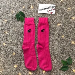 Caribbean Joe Socks Hot Pink Bright Fun Neon Palm Tree Comfy Comfortable